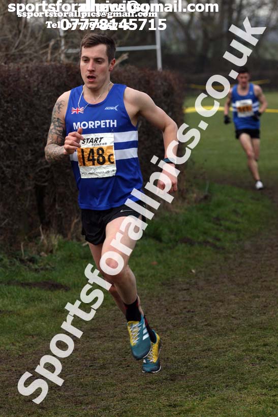 Senior mens 2018 Durham Cathedral Cross Country Relay. Photo:  David T. Hewitson/Sports for All Pics